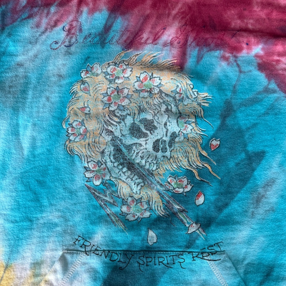 Ed Hardy Men's Hoodie Skull~Beautiful Ghost~M - Picture 2 of 10